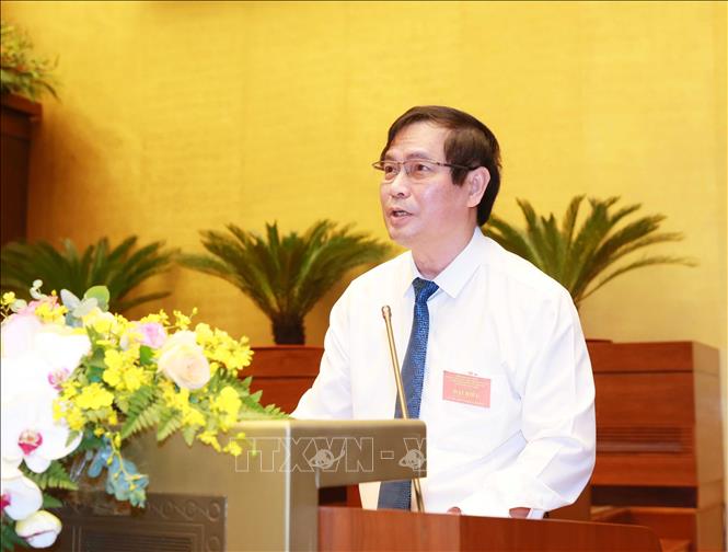 Đồng chí Phan Xuân Thuỷ, Phó Trưởng Ban Tuyên giáo Trung ương phát biểu khai mạc hội nghị. Ảnh: Phương Hoa - TTXVN