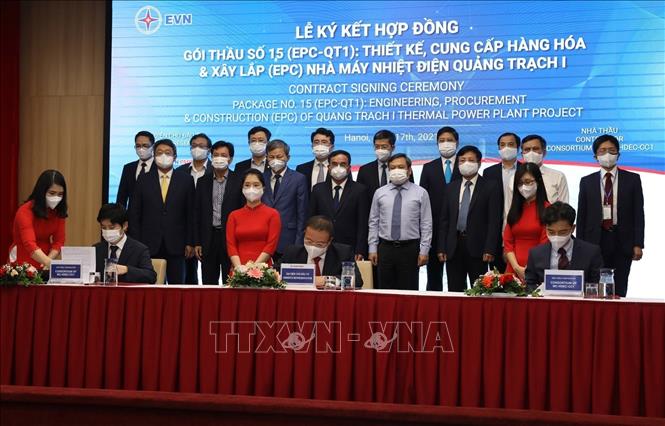 Photo: A view of the signing ceremony. VNA Photo: Ngọc Hà