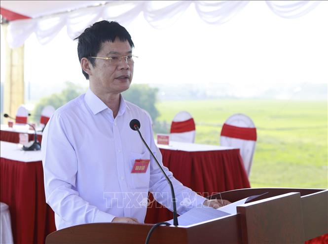 Trong ảnh: Phó Chủ tịch UBND tỉnh Vĩnh Phúc Nguyễn Văn Khước phát biểu khai mạc buổi diễn tập. Ảnh: Hoàng Hùng - TTXVN