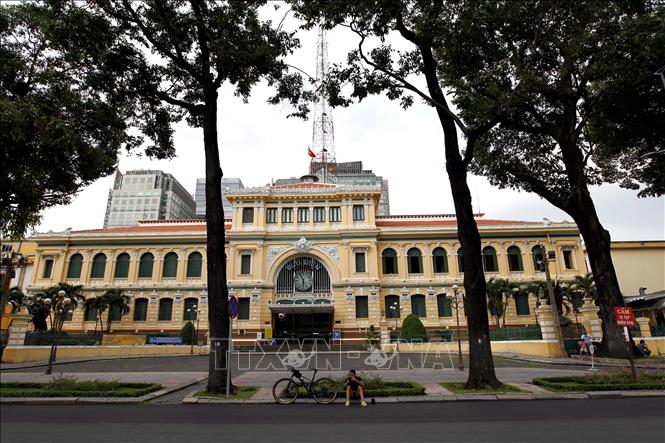 Photo: The city's post office. VNA Photo: Thanh Vũ