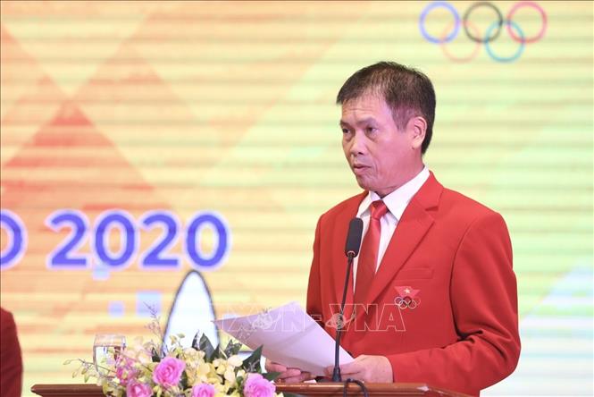 Trong ảnh: Ông Trần Đức Phấn, Phó Tổng cục trưởng phụ trách Tổng cục Thể dục thể thao phát biểu. Ảnh: Minh Quyết - TTXVN