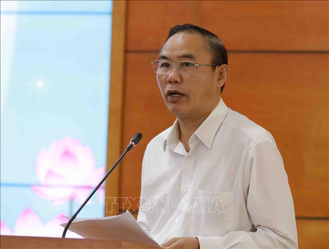 Trong ảnh: Thứ trưởng Bộ Nông nghiệp và Phát triển nông thôn Phùng Đức Tiến phát biểu chỉ đạo tại Hội nghị. Ảnh: Vũ Sinh - TTXVN