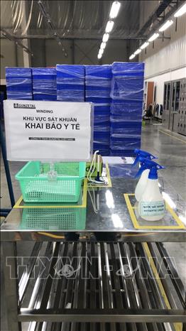 Một góc khai báo y tế tại  Công ty Gunzetal Việt Nam 