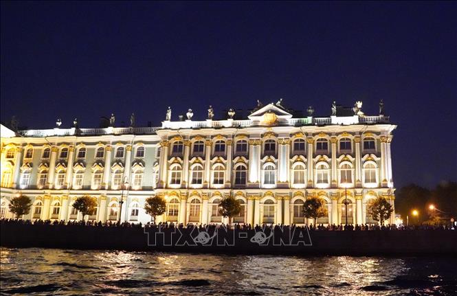 Trong ảnh: Thành phố St. Petersburg (Liên bang Nga) còn được gọi là “Thành phố của những cây cầu”. Ảnh: Duy Trinh - PV TTXVN tại Nga
