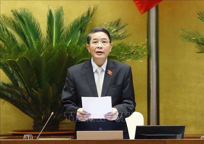 Phó Chủ tịch Quốc hội Nguyễn Đức Hải điều hành phiên họp. Ảnh: Doãn Tấn - TTXVN