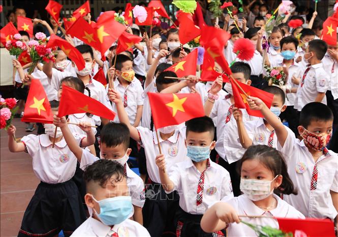 Khối lớp 1 có thể tựu trường sớm nhất từ ngày 23/8. Ảnh (tư liệu): Thanh Tùng - TTXVN 