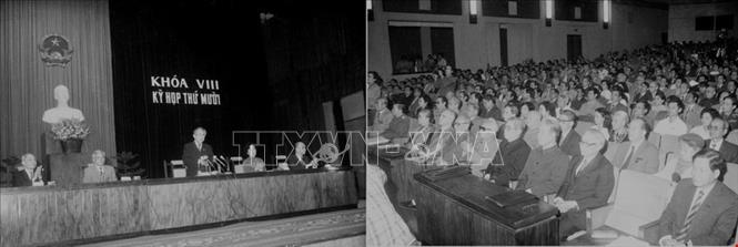 Trong ảnh: Chủ tịch Quốc hội Lê Quang Đạo phát biểu khai mạc Kỳ họp thứ 10, Quốc hội khóa VIII (1991). Ảnh: Minh Điền - TTXVN