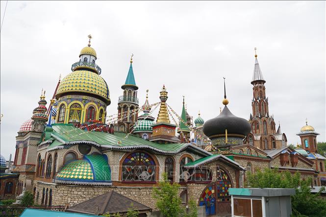 Nhà thờ của tất cả các tôn giáo ở Staroye Arakchino, Kazan. Ảnh: Duy Trinh - Pv TTXVN tại LB Nga