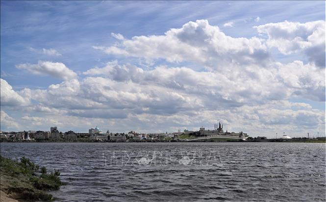 Kremlin Kazan nhìn từ sông Kazanka. Ảnh: Duy Trinh - Pv TTXVN tại LB Nga