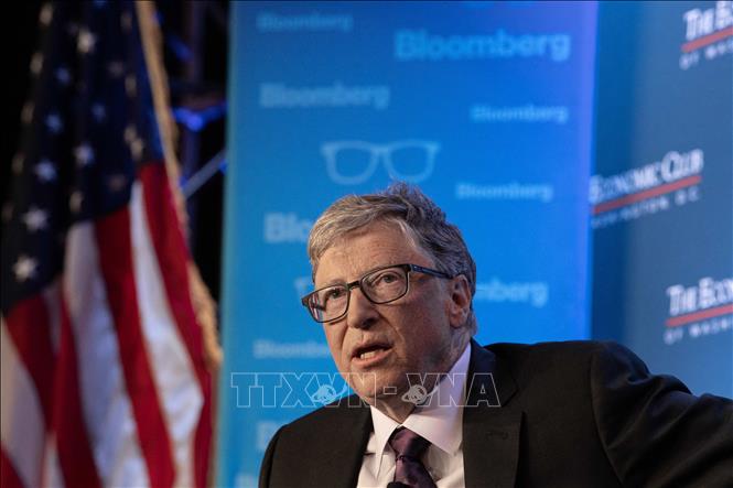 Trong ảnh (tư liệu): Tỷ phú Bill Gates, nhà đồng sáng lập Tập đoàn Microsoft, phát biểu tại một sự kiện ở Washington, DC, Mỹ, ngày 24/6/2019. Ảnh: AFP/TTXVN