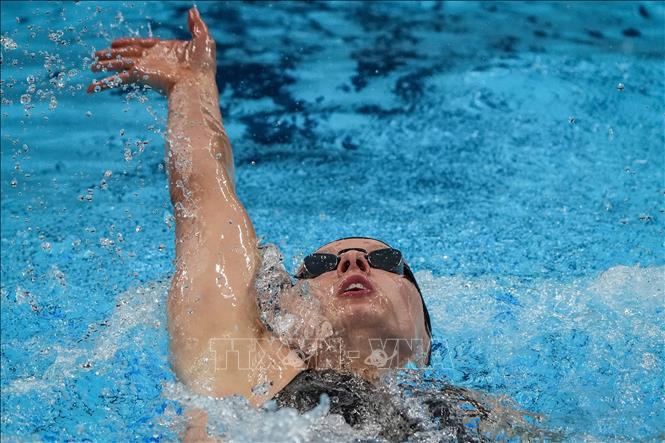 Trong ảnh: VĐV Mỹ Jessica Long trong phần thi chung kết bơi hỗn hợp cá nhân 200m nữ, hạng SM8, tại Paralympic Tokyo 2020 ở Nhật Bản, ngày 28/8/2021. Ảnh: THX/TTXVN
