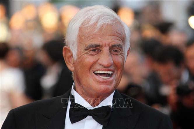 Trong ảnh (tư liệu): Tài tử Jean-Paul Belmondo dự Liên hoan phim Cannes lần thứ 64, Pháp, ngày 17/5/2011. Ảnh: AFP/ TTXVN