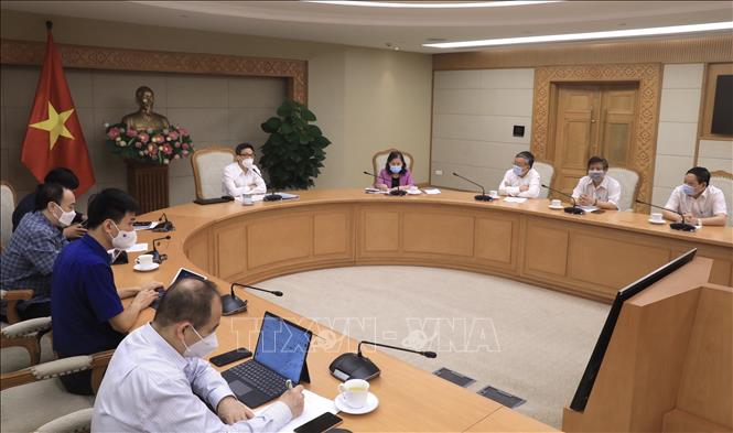 Phó Thủ tướng Vũ Đức Đam phát biểu tại buổi làm việc. Ảnh: Lâm Khánh - TTXVN