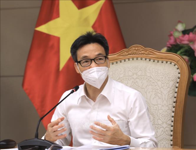 Phó Thủ tướng Vũ Đức Đam phát biểu tại buổi làm việc. Ảnh: Lâm Khánh - TTXVN