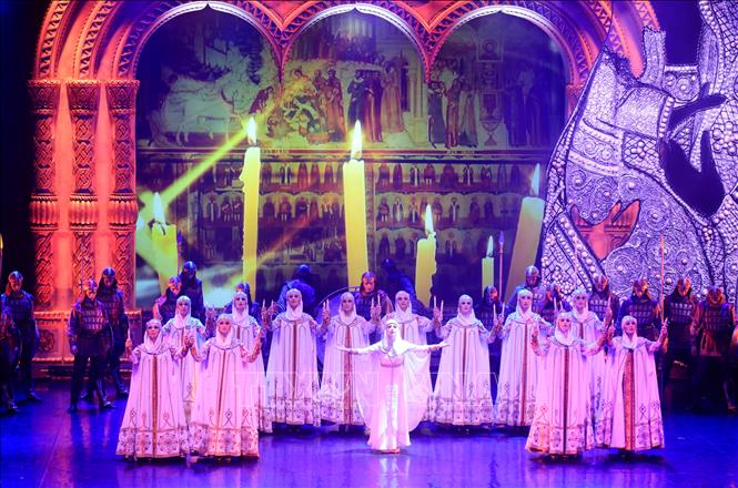 Trong ảnh: Đạo chính thống giáo du nhập vào nước Nga. Ảnh: Trần Hiếu - PV TTXVN tại Nga   