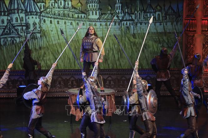 Trong ảnh: Cuộc chiến bảo vệ đất nước Nga qua các thời kỳ lịch sử. Ảnh: Trần Hiếu - PV TTXVN tại Nga   