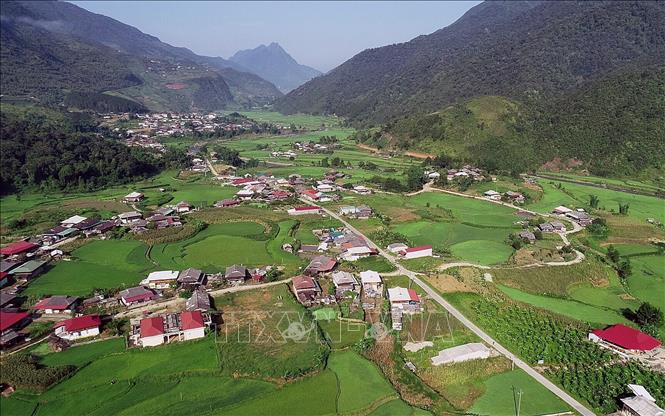 Trong ảnh: Một góc xã Ngọc Chiến, huyện Mường La, tỉnh Sơn La. Ảnh: Quang Quyết-TTXVN