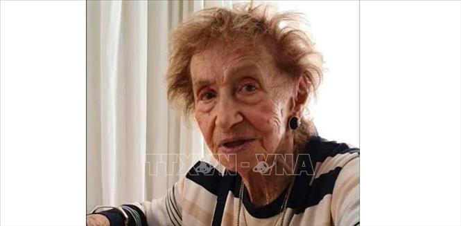 Trong ảnh: Bà Irmgard Furchner, cựu thư ký của chỉ huy trại tập trung Đức Quốc xã Stutthof. Ảnh: PUNCH/TTXVN