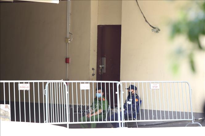 Photo: Pan Pacific Hanoi Hotel 5 star, Tay Ho district was temporary locked down. VNA Photo: Hoàng Hiếu