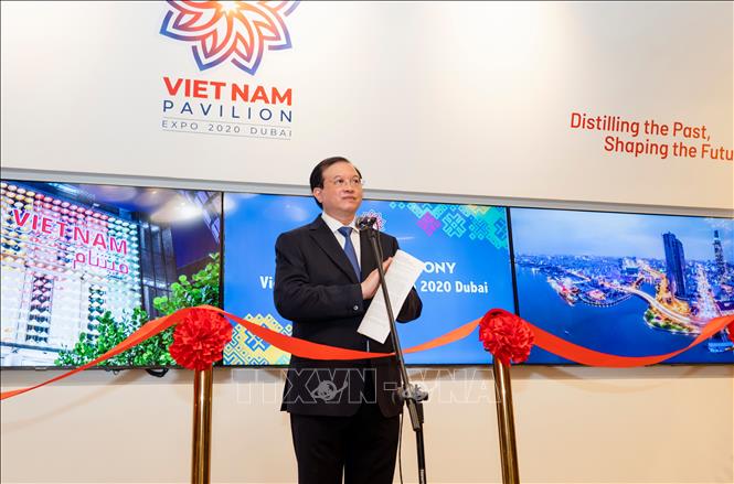 Thứ trưởng Bộ Văn hóa, Thể thao và Du lịch Tạ Quang Đông phát biểu khai mạc. Ảnh TTXVN phát