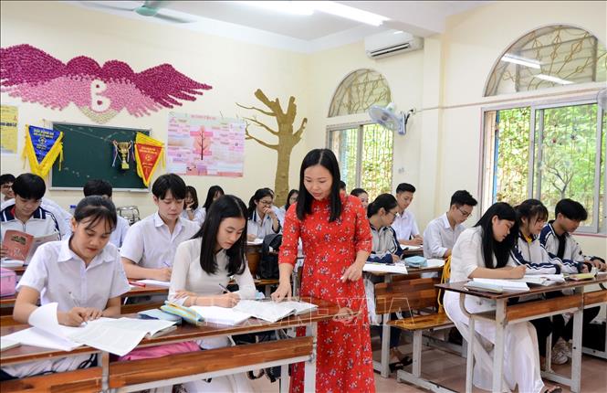 Công tác dạy và học trên địa bàn tỉnh Tuyên Quang. Ảnh Vũ Quang – TTXVN