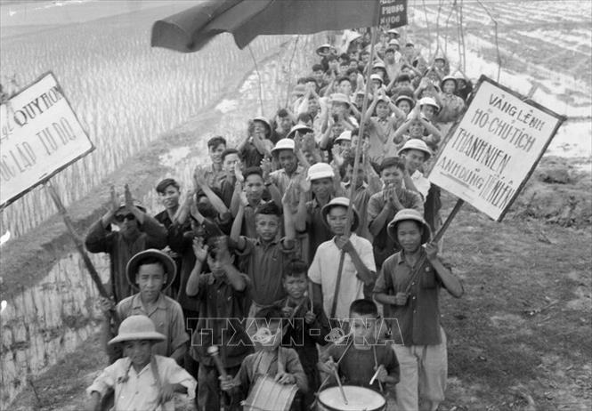 Trong ảnh: Hưởng ứng phong trào 