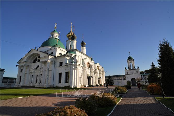 Nhà thớ thứ hai vinh danh Thánh Dmitry của Rostov, xây dựng năm 1795-1801 trong quần thể Tu viện Chính thống giáo phương Đông Spaso-Yakovlevsky. Ảnh: 	
Bùi Duy Trinh-Pv TTXVN tại LB Nga