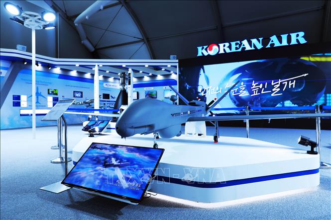 Thiết bị bay không người lái do Hàn Quốc phát triển. Ảnh: Anh Nguyên, PV TTXVN tại Hàn Quốc