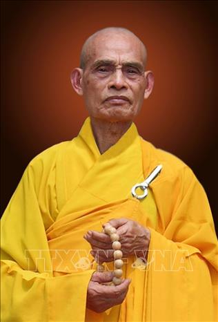 Photo: Most Venerable Thich Pho Tue, Supreme Patriarch of the Patronage Council of the Vietnam Buddhist Sangha. VNA Photo