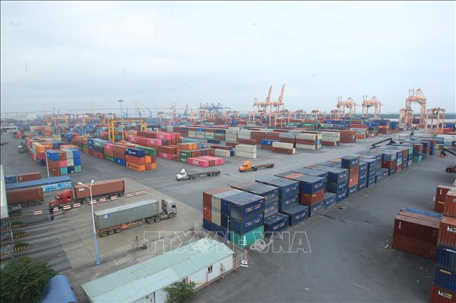 Photo: The Hai Phong International Container Terminal. VNA Photo