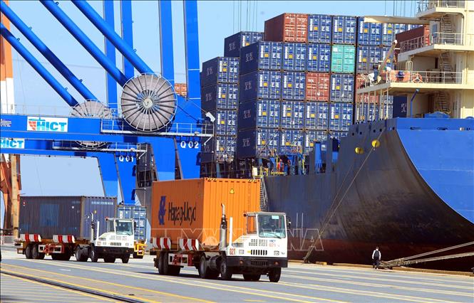 Photo: The Hai Phong International Container Terminal. VNA Photo