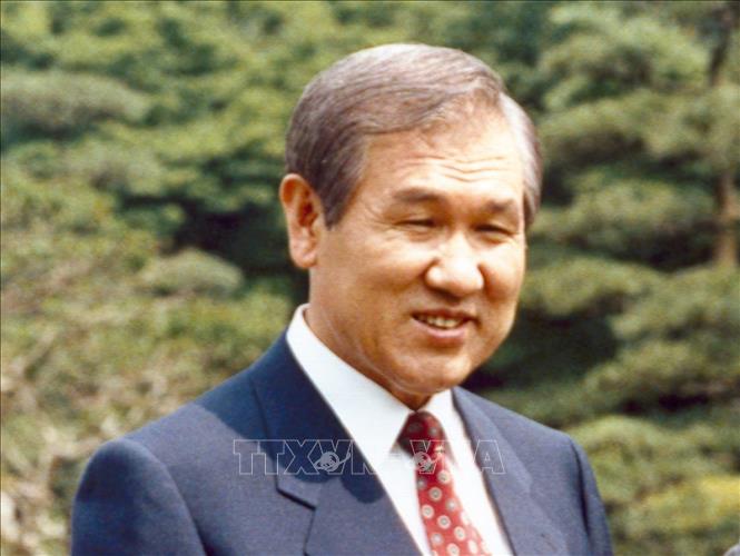 Trong ảnh (tư liệu): Cựu Tổng thống Hàn Quốc Roh Tae-woo. Ảnh: Yonhap/ TTXVN