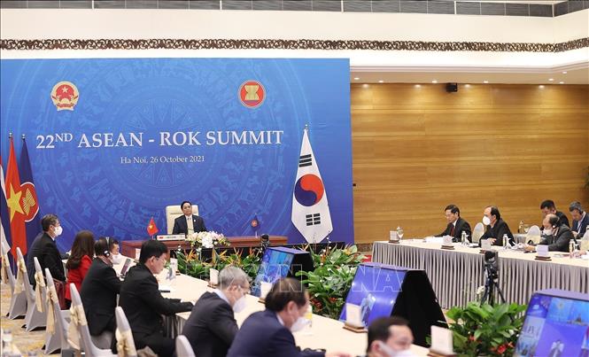 Photo: An overview of the 22nd ASEAN-RoK Summit. VNA Photo: Dương Giang