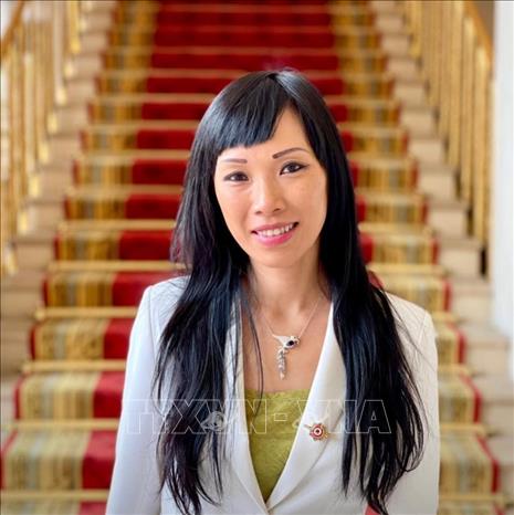 Trong ảnh: Bà Stéphanie Đỗ, Nghị sĩ Quốc hội, Chủ tịch Nhóm hữu nghị Pháp - Việt tại Quốc hội về quan hệ giữa hai nước. Ảnh: TTXVN phát