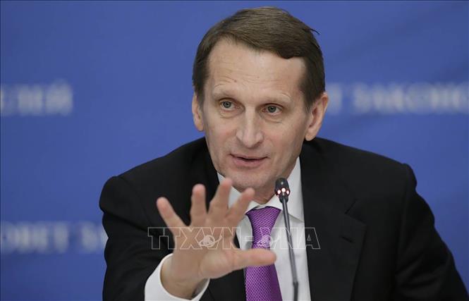 Trong ảnh: Ông Sergey Naryshkin lúc đương chức Chủ tịch Duma (Hạ viện) Nga. Ảnh: TASS/TTXVN
