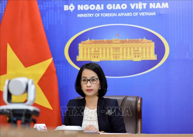 Phó Phát ngôn Bộ Ngoại giao Phạm Thu Hằng. Ảnh: TTXVN phát