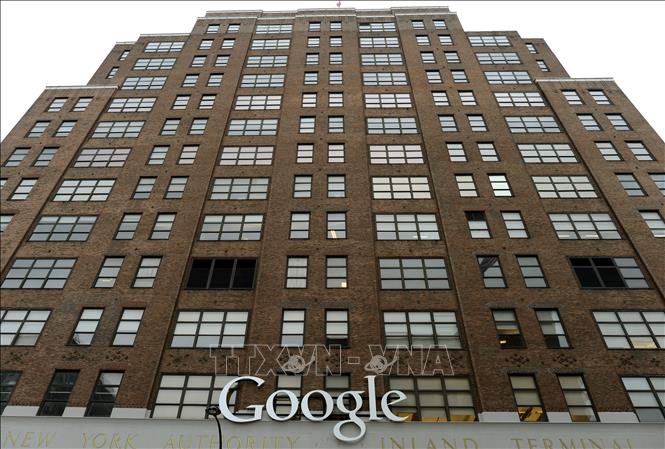 Trong ảnh (tư liệu): Trụ sở Google tại New York, Mỹ. Ảnh: AFP/TTXVN