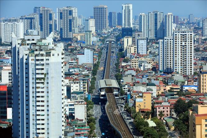 Trong ảnh: Các khu chung cư đang đang phát triển tại các khu vực có quỹ đất lớn. Ảnh: Tuấn Anh - TTXVN