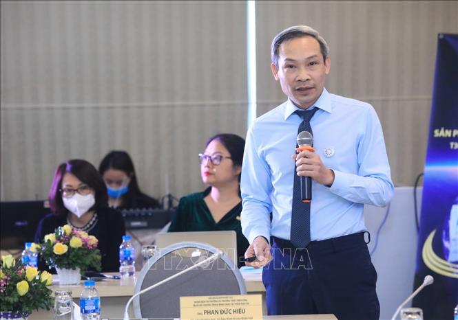 Trong ảnh: Ủy viên thường trực Ủy ban Kinh tế của Quốc hội Phan Đức Hiếu phát biểu tại diễn đàn. Ảnh: Tuấn Anh - TTXVN