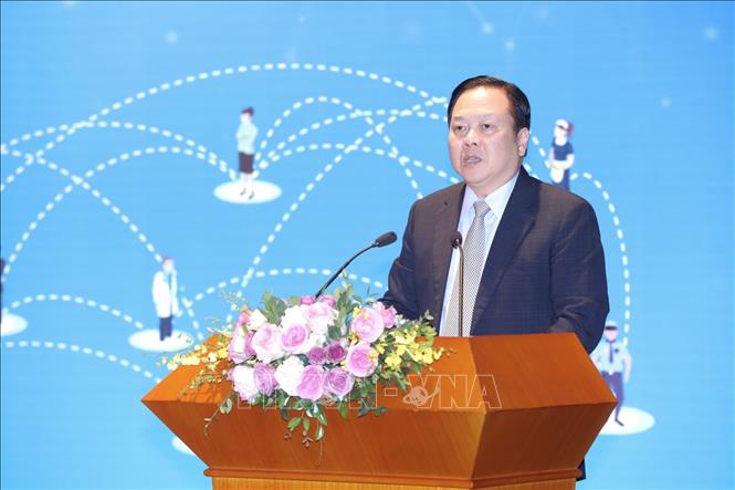 Trong ảnh: Ông Nguyễn Hoàng Anh, Chủ tịch Ủy ban Quản lý vốn Nhà nước tại doanh nghiệp phát biểu. Ảnh: Minh Quyết - TTXVN