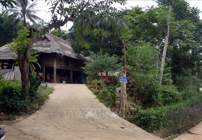 Trong ảnh: Nhiều nhà sàn thôn Lập Thắng, xã Thạch Lập, huyện Ngọc Lặc, có tuổi đời gần 100 năm. 
Ảnh: Nguyễn Nam-TTXVN