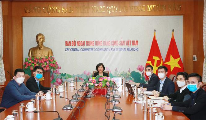 Quang cảnh hội nghị trực tuyến. Ảnh: Phương Hoa - TTXVN