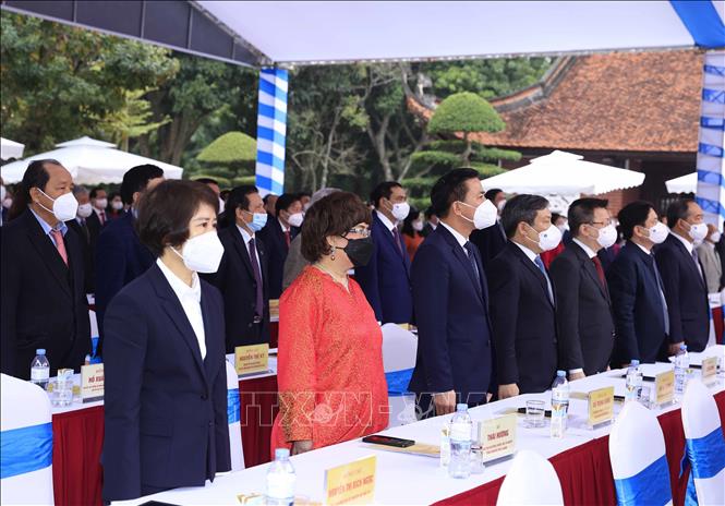 Trong ảnh: Đại biểu tham dự buổi lễ. Ảnh: Thống Nhất- TTXVN