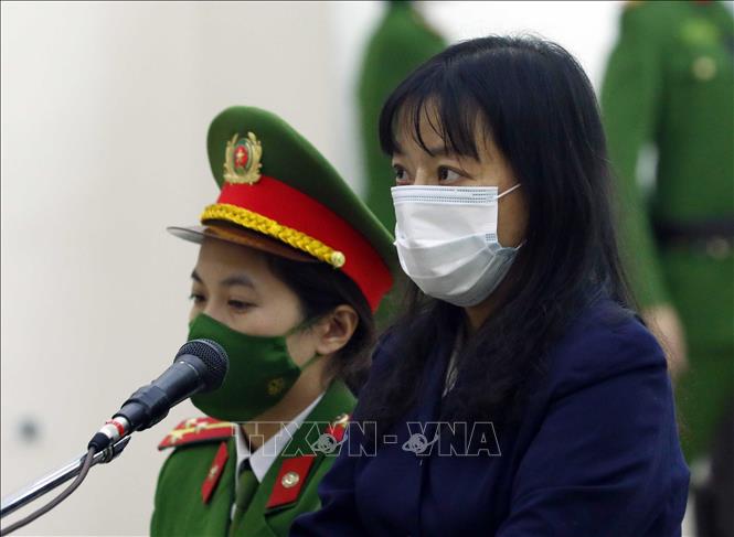 Trong ảnh: Bị cáo Phạm Thị Đoan Trang lĩnh án 9 năm tù về tội 
