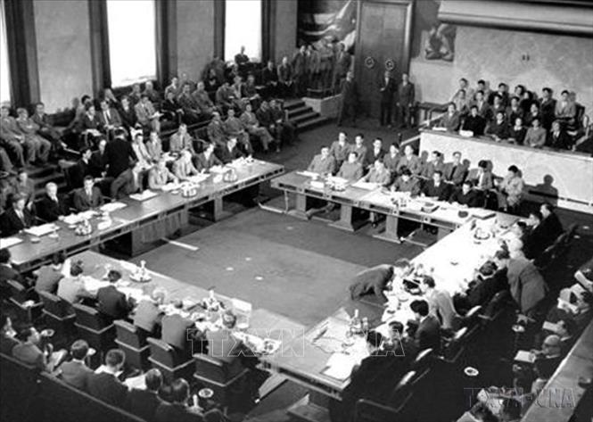 Hội nghị Geneva năm 1954 về Đông Dương là một thắng lợi của Việt Nam, thể hiện sách lược biết giành thắng lợi từng bước trong cuộc chiến tranh giải phóng dân tộc. Ảnh: TTXVN