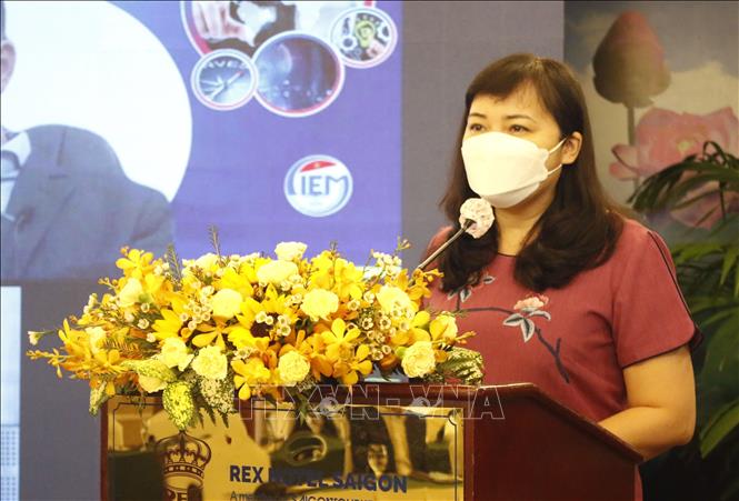 Trong ảnh: Bà Cao Thị Phi Vân, Phó Giám đốc ITPC phát biểu tại Hội nghị. Ảnh: Xuân Anh -TTXVN 