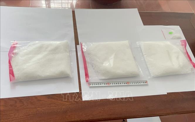 3kg ma tuý được thu giữ. Ảnh: Đinh Tuấn - TTXVN
