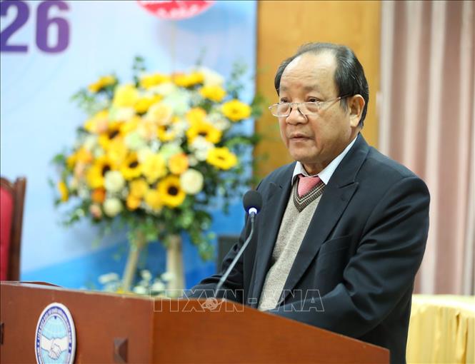 Đồng chí Hồ Xuân Hùng, nguyên Thứ trưởng Bộ Nông nghiệp và Phát triển nông thôn, Chủ tịch Hội hữu nghị Việt Nam - Mông Cổ khóa IV phát biểu khai mạc. Ảnh: Văn Điệp - TTXVN