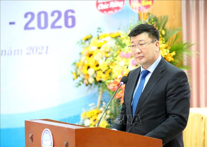 Đại sứ Mông Cổ tại Việt Nam Jigjee Sereejav phát biểu. Ảnh: Văn Điệp - TTXVN
