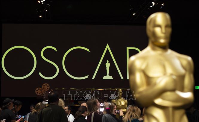 Trong ảnh (tư liệu): Một tượng vàng Oscar tại lễ trao giải ở Hollywood, bang California, Mỹ ngày 15/2/2019. Ảnh: AFP/TTXVN